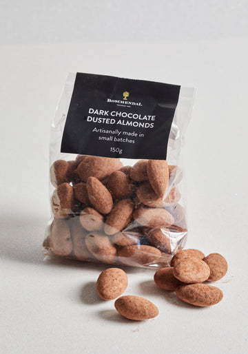 Dark Chocolate Dusted Almonds 150g