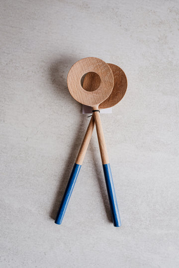 Long Salad Server Blue