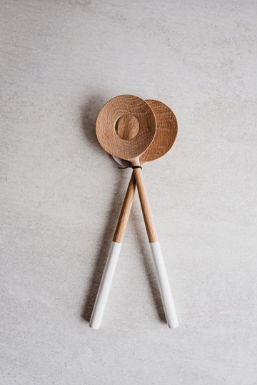 Long Salad Server White