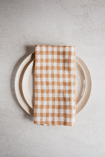 Boschendal Mitre Toffee Napkin 2cm