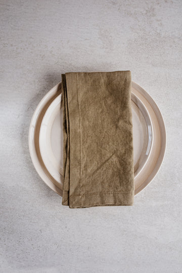 Boschendal Mitre Moss Napkin 2cm