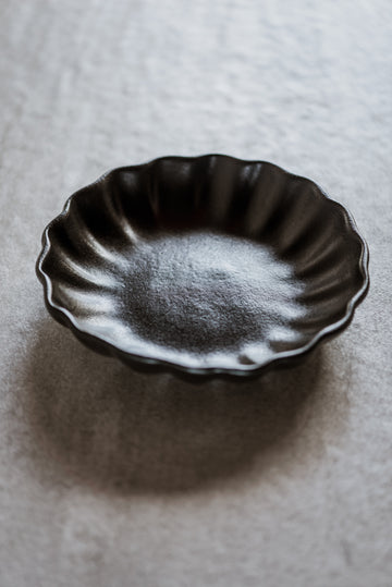 Fluted Bowl - Matt Coal Collection