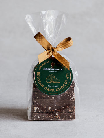 Belgian Dark Chocolate with Almonds Stacked Bark 170g