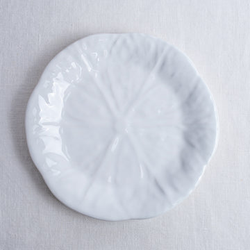 Cabbage Side Plate White