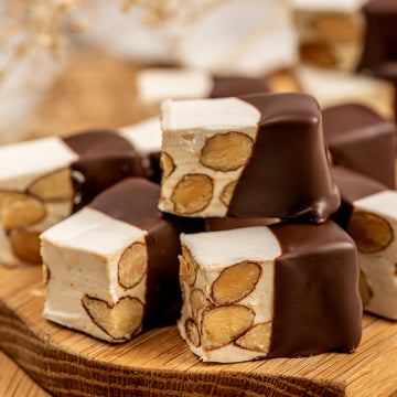 Dipped Almond Nougat Dark Chocolate 10's