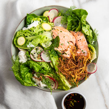 Smoked Trout & Baby Marrow Salad