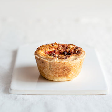 Pastrami and Roast Pepper Quiche