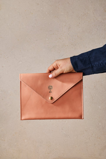 Leather Envelope A5 Pouch Assorted Colours