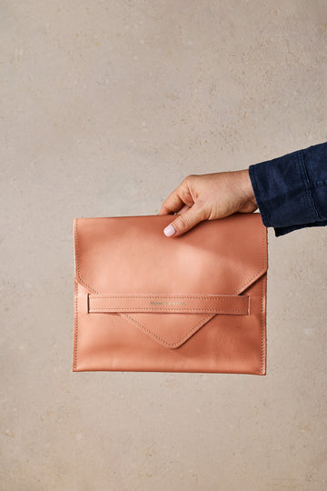 Leather Travel Slip A5 Pouch Assorted Colours