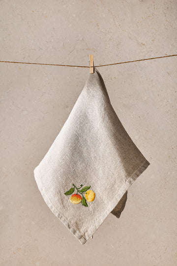 Boschendal Embroided Oranges Napkin