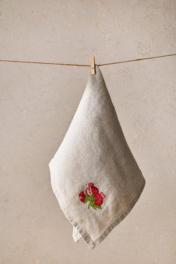 Pomegranate Embroidered Napkin