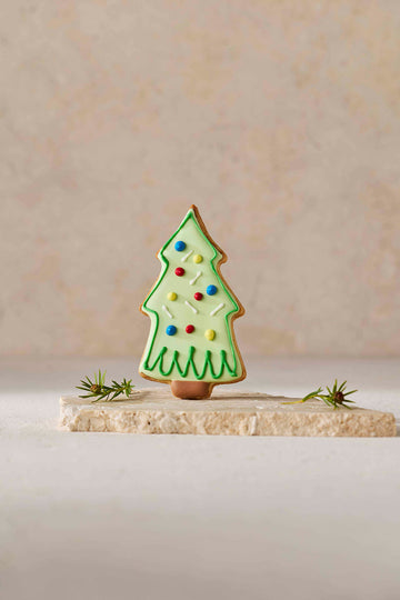 Decorated Christmas Tree Cookie