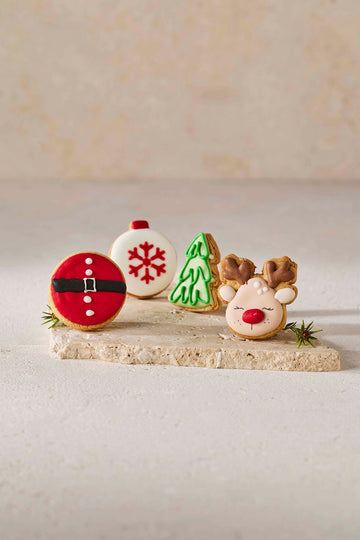 Festive Iced Biscuits 4 pack