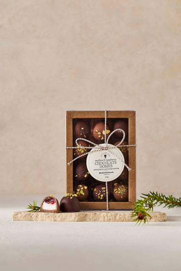 Rasberry Mallow Chocolate Domes 140g