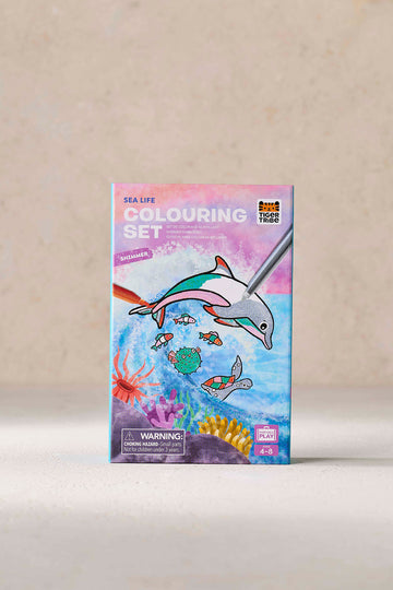 Sea Life Shimmer Colouring Set