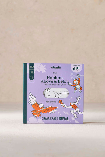 Habitats Above & Below Tales - Reusable Colouring Book