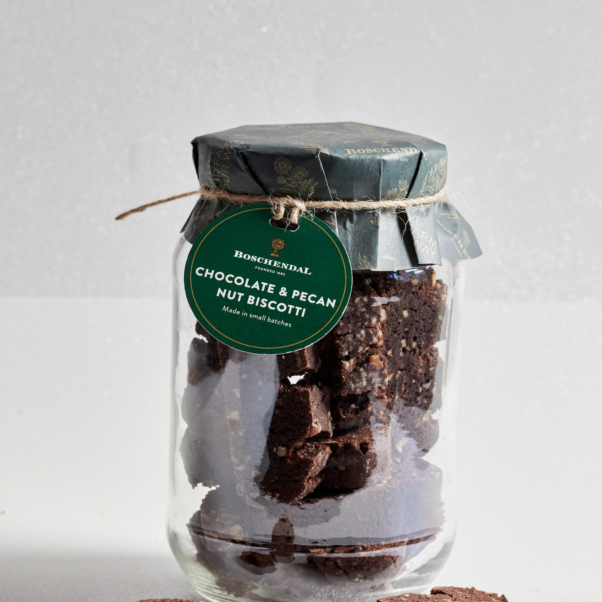 Chocolate Pecan Biscotti Jar 225g