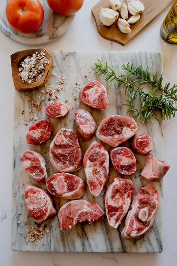 Lamb Stewing Cubes with Bone 1kg