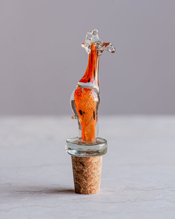 Giraffe Glass Wine Stopper