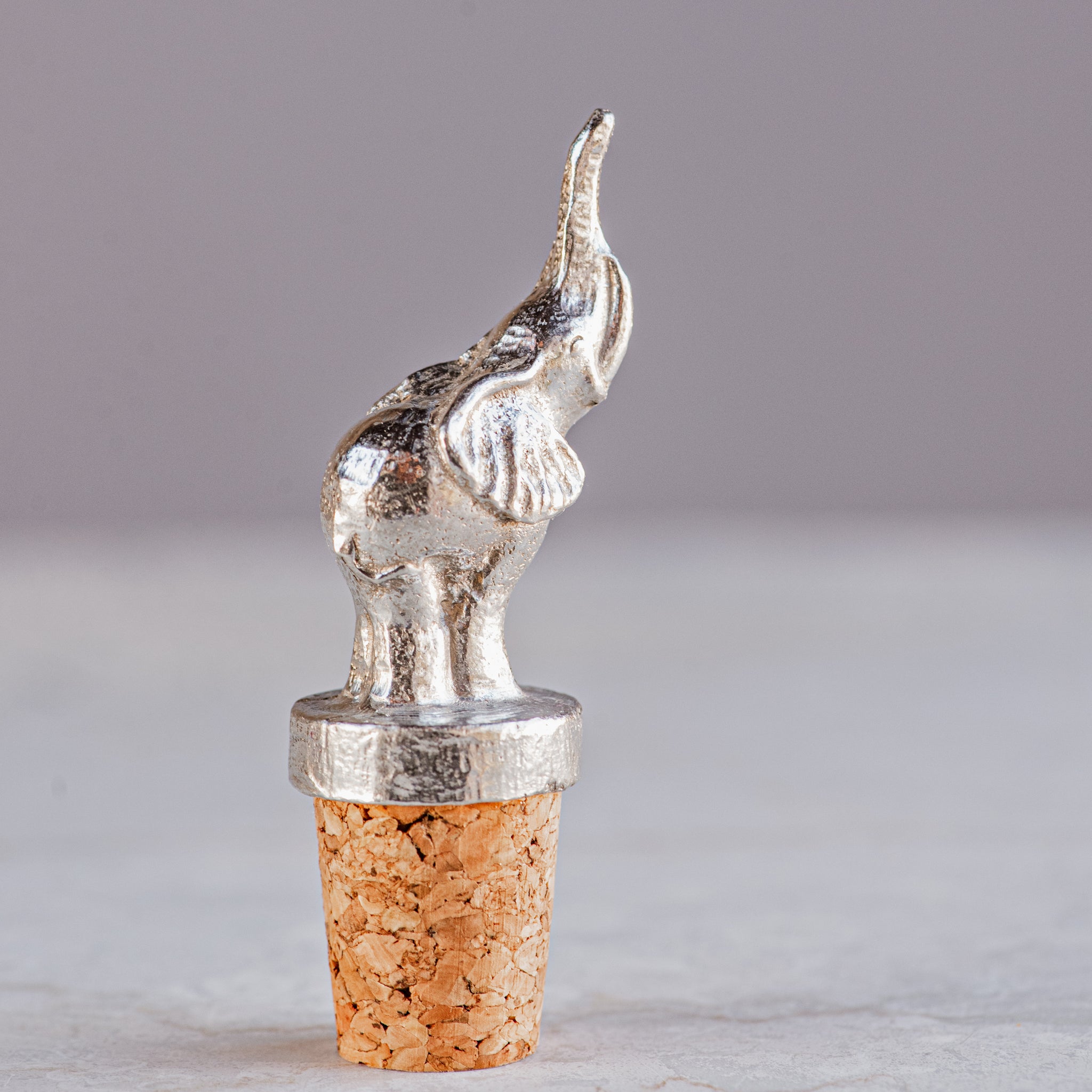 Pewter Elephant Wine Stopper