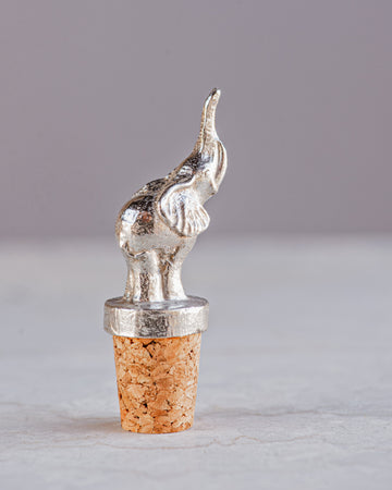 Pewter Elephant Wine Stopper