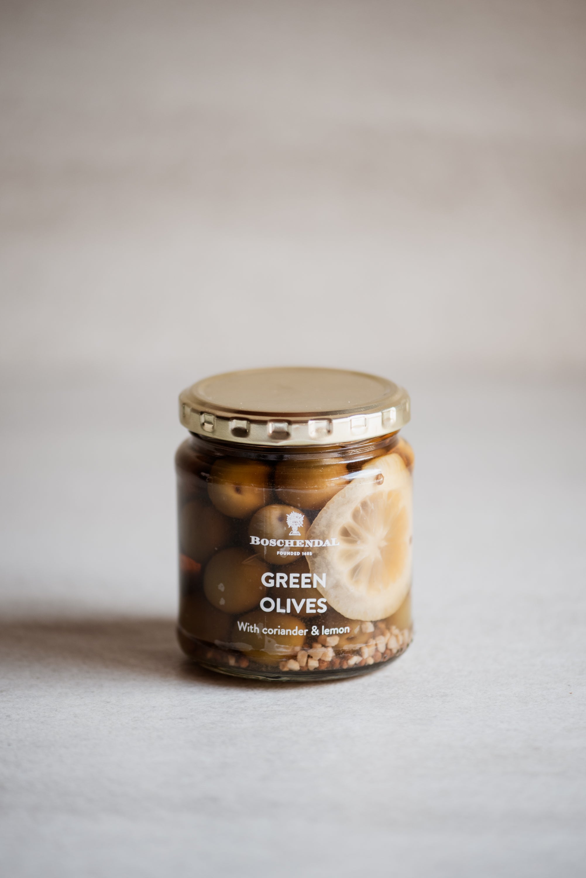 Green Olives with Coriander & Lemon 420g | Boschendal SA