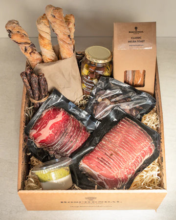 Assorted Charcuterie Platter & Boschendal Black Angus Wine Pairing Bundle