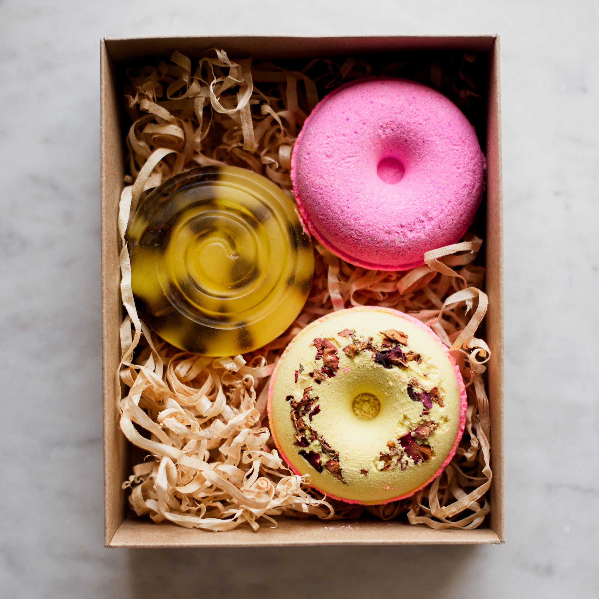 Handcrafted Bath Bombs & Soap Gift Set - Champagne Rose