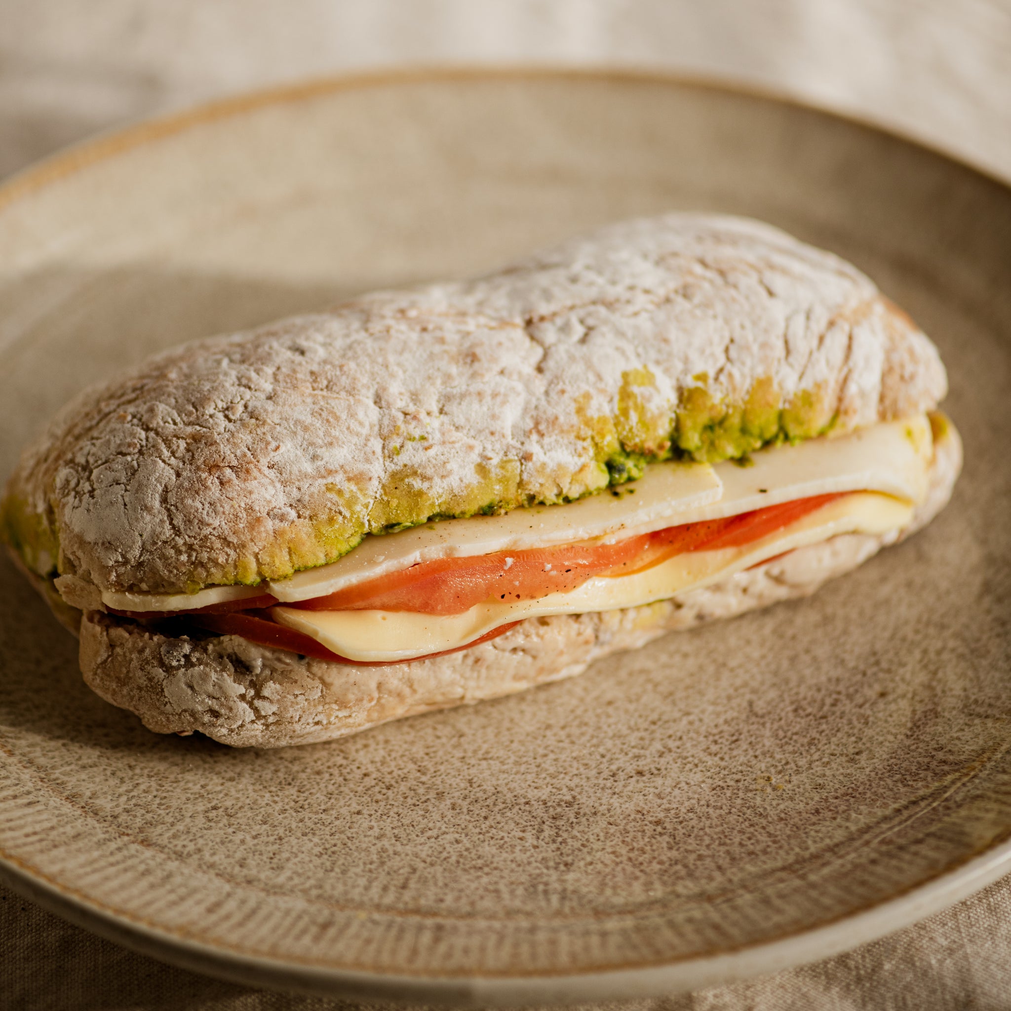 Cheese, Tomato & Pesto Ciabatta 280g