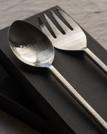 Hand Hammered Salad Servers