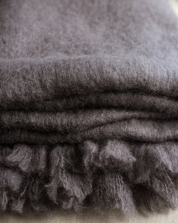 Karoo Mohair Blanket & Throw - Charcoal