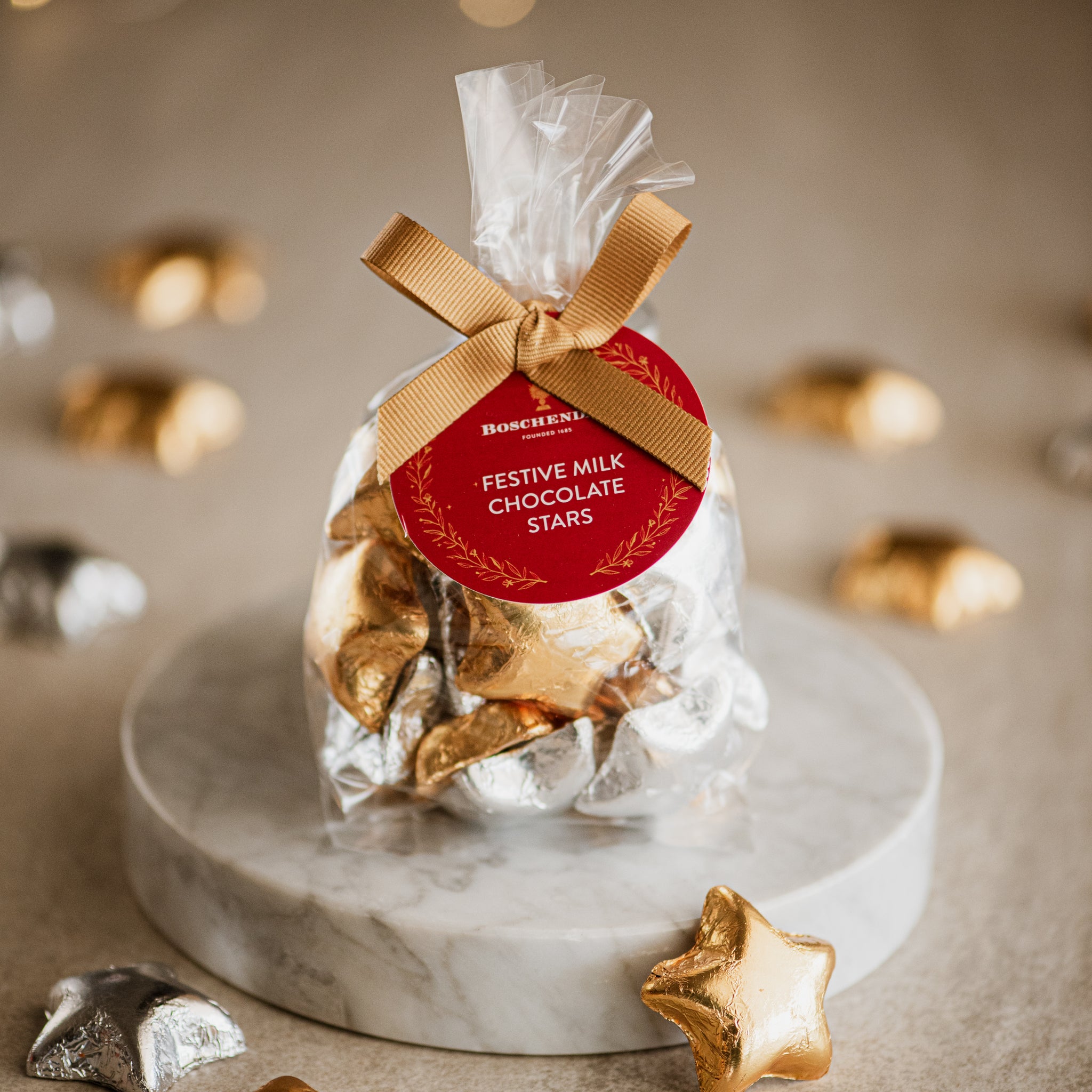 Festive Milk Chocolate Stars 150g