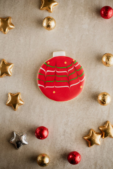 Decorated Cookie - Bauble Assorted Colours