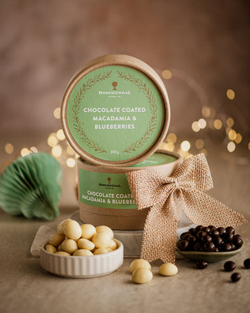 Chocolate Coated Macadamia & Blueberries 300g