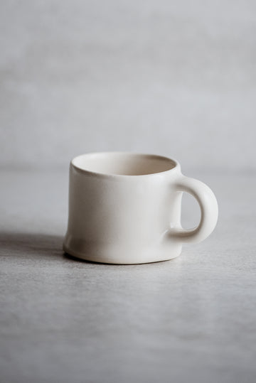 Cortado Cup - Satin Matte White - 6.5x6cm