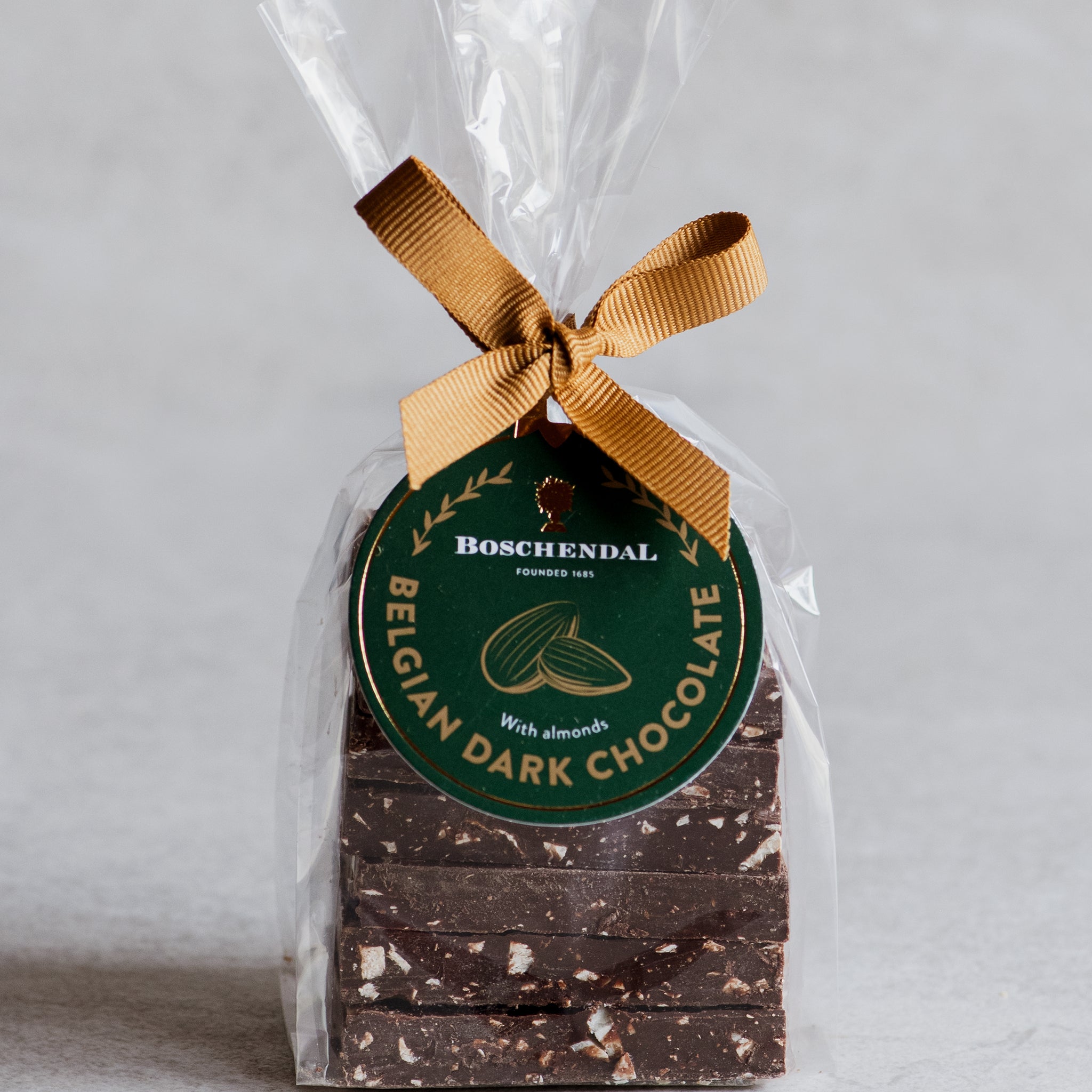 Belgian Dark Chocolate with Almonds Stacked Bark 170g