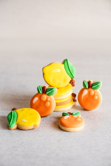 Decorated Citrus Cookies 8's