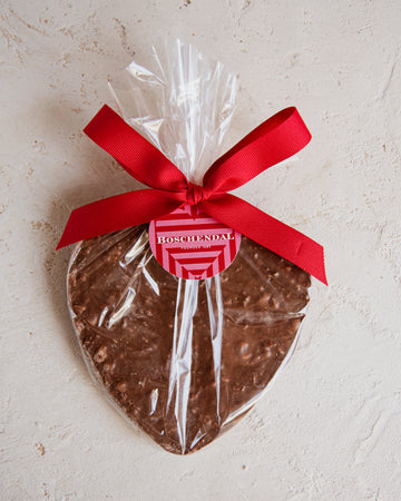 Valentines Dark Chocolate Hazelnut & Orange Heart 200g