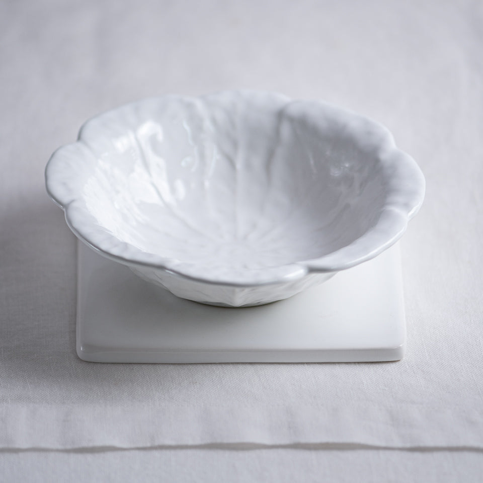 Cabbage Pudding Bowl White