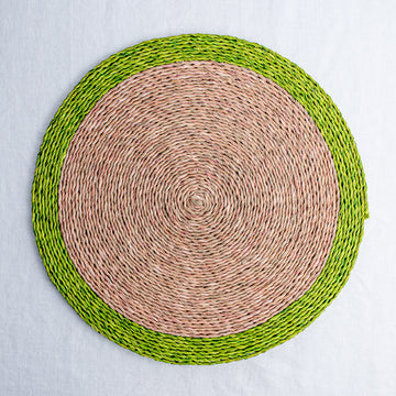 Swazi Round Green Placemat