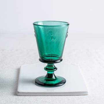 French Bee Emerald Green Wine Glass 240ml