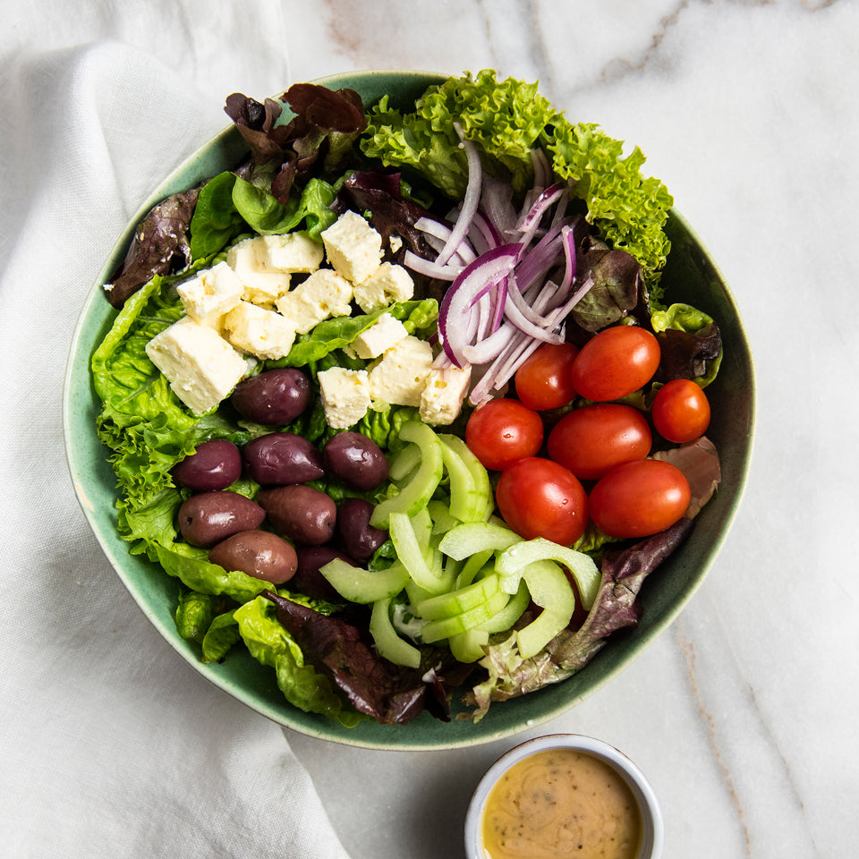Greek Salad (Lacto-Vegetarian Friendly)