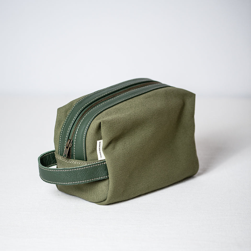 Boschendal Canvas & Leather Toiletry Bag