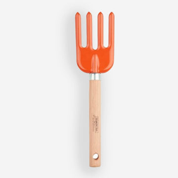 Orange Hand Garden Fork