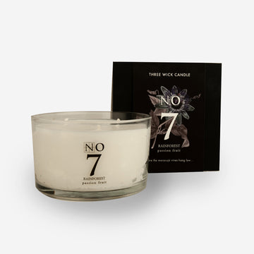 Three Wick Candle NO.7 Rainforest Passion fruit